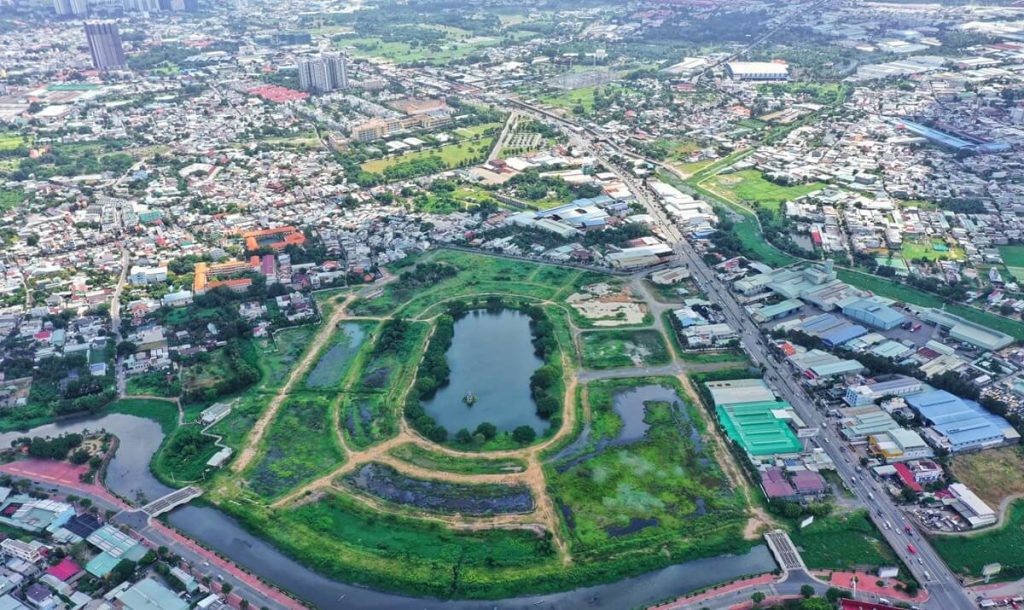 Hình ảnh thực tế dự án khu đô thị Hồ Gươm Xanh Thuận An City Bình Dương